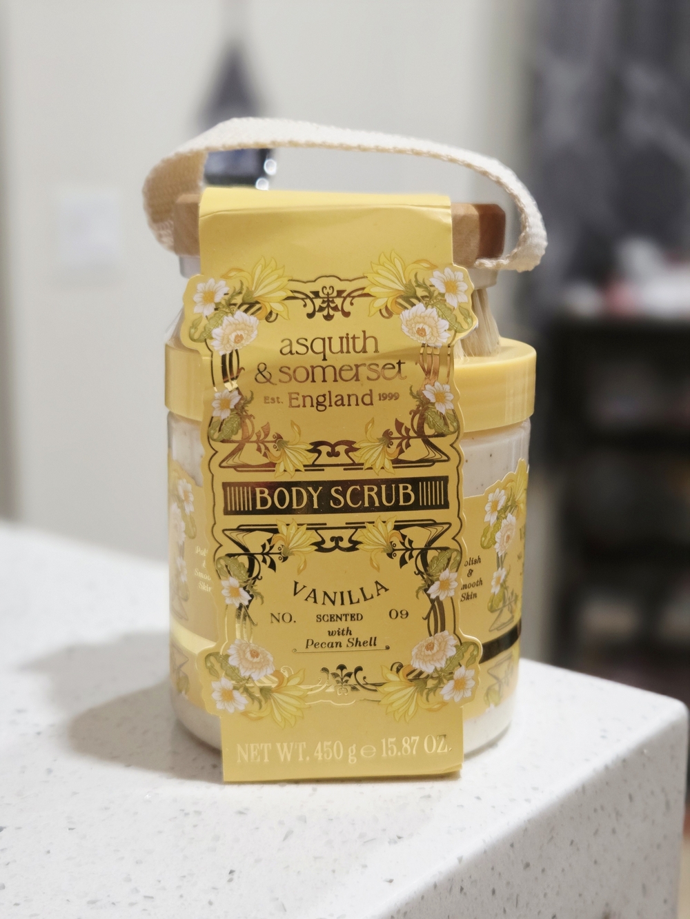 Asquith & Somerset Vanilla Body Scrub & Body Brush Combo